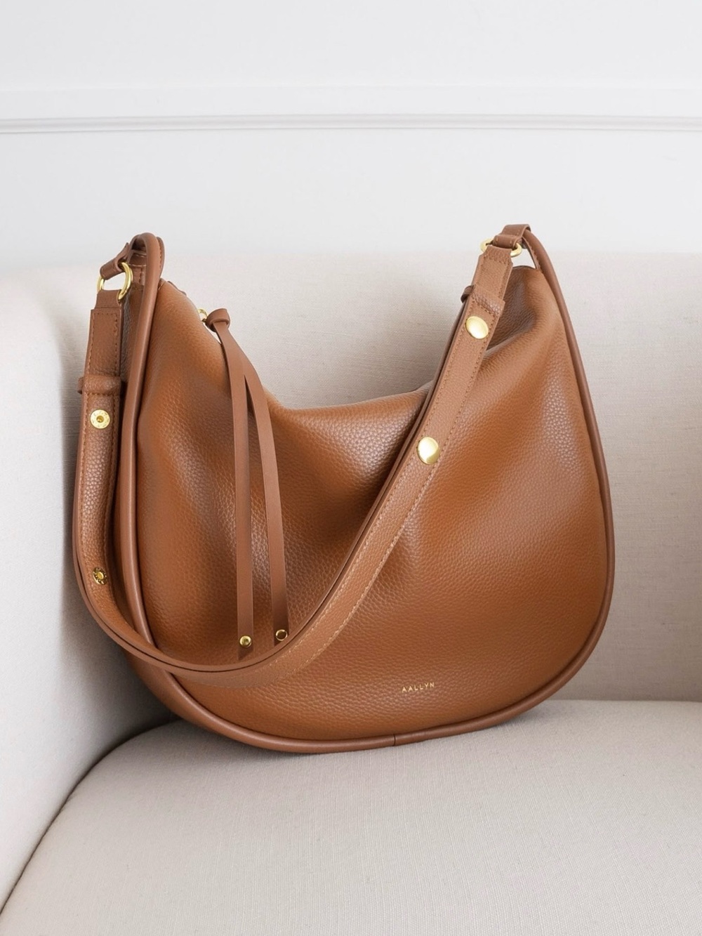 NWOT | Aallyn Marley Hobo in Cognac | Convertible Shoulder + Crossbody